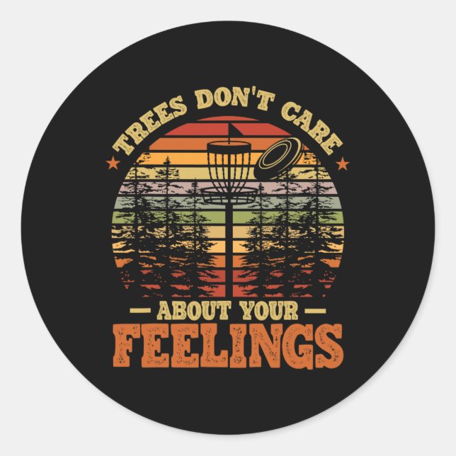 Frisbee Golf Disc Golf Funny  Classic Round Sticker (Front)