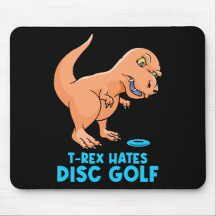 Frisbee Golf Disc Golf Funny T Rex Kids Mouse Pad