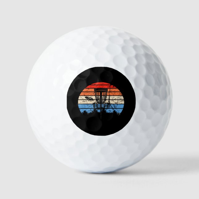 Frisbee Golf Disc Golf Retro   Balls (Front)