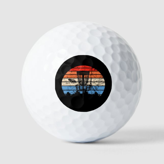 Frisbee Golf Disc Golf Retro Golf Balls (Front)