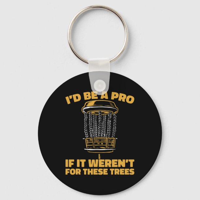 Frisbee Golf Disc Outdoor Sport - Tree _2  Key Ring (Front)