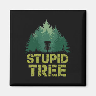 Frisbee Golf Disc Sport Stupid Tree Funny Disc Gol Magnet