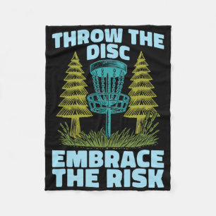 Frisbee Golf Outdoor Sport - Disc Golf Fleece Blanket