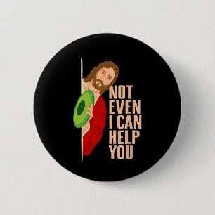 Frisbee Golf Player Jesus Funny Disc Golf 6 Cm Round Badge