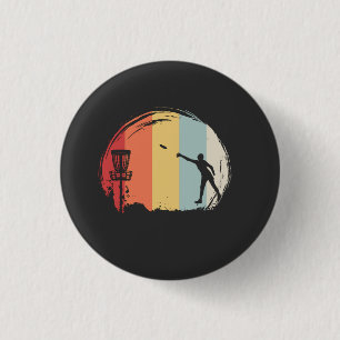 Frisbee Golf Retro 3 Cm Round Badge