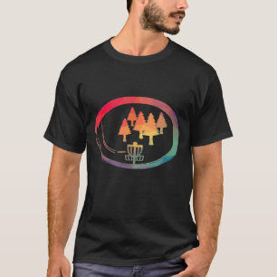 Frisbee Golfer   Disc Golf Basket T-Shirt
