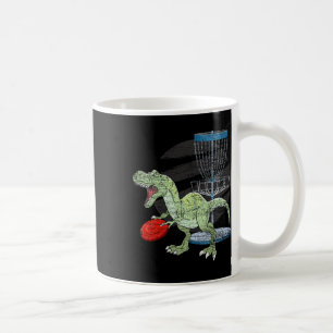 Frisbee Golfer T Rex Dinosaur Golf Player Dino Dis Coffee Mug