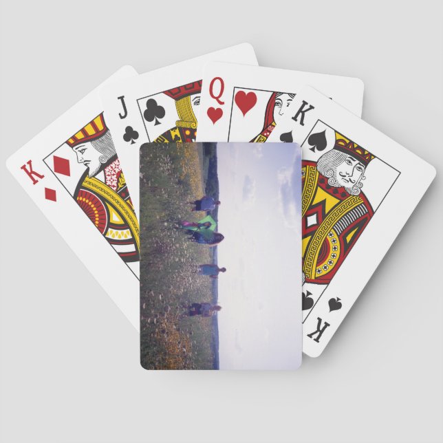 Frisbee in the Rain Playing Cards (Back)