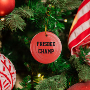 Frisbee Lover Personalised Ornament