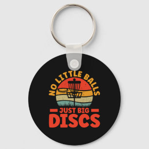 Frisbee No Little Just Big Discs Retro Disc Golf S Key Ring