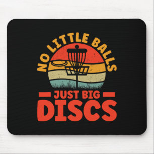 Frisbee No Little Just Big Discs Retro Disc Golf S Mouse Pad