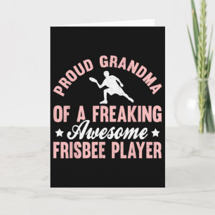 Frisbee Player Ultimate Frisbee Disc Golf Grandma Card