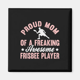 Frisbee Player Ultimate Frisbee Disc Golf Mom Moth Magnet