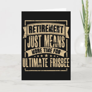 Frisbee Player Ultimate Frisbee Disc Golf Retired Card