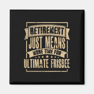 Frisbee Player Ultimate Frisbee Disc Golf Retired  Magnet