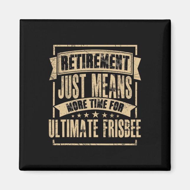 Frisbee Player Ultimate Frisbee Disc Golf Retired  Magnet (Front)