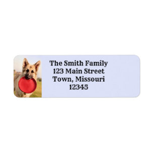 Frisbee Return Address Label