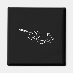 Frisbee Stickman Disc Golf Funny Ultimate Frisbee  Magnet