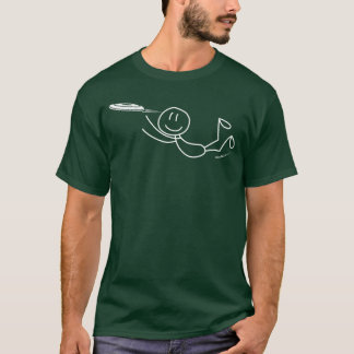 Frisbee Stickman Disc Golf Funny Ultimate Frisbee  T-Shirt