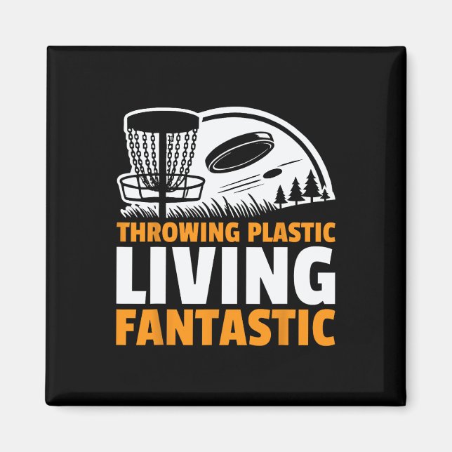 Frisbee Throwing Plastic Living Fantastic Disc Gol Magnet (Front)