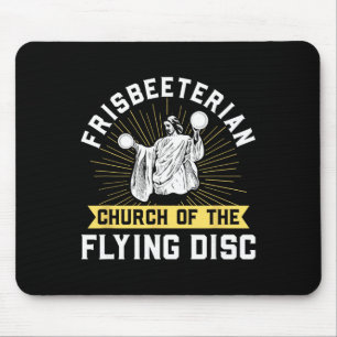 Frisbeeterian Golfer Frolf Disc Golf Funny Mouse Pad