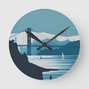 FRISCO BAY #1 ROUND CLOCK