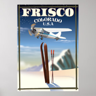 Frisco Colorado USA travel poster