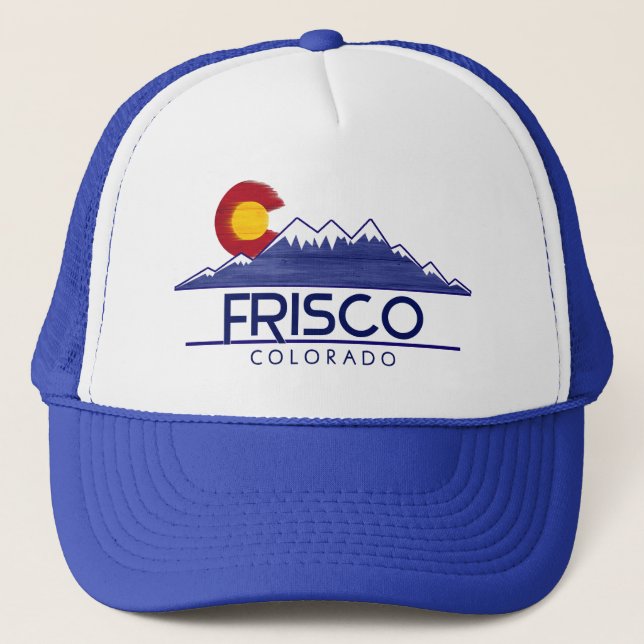 Frisco Colorado wood mountains hat (Front)