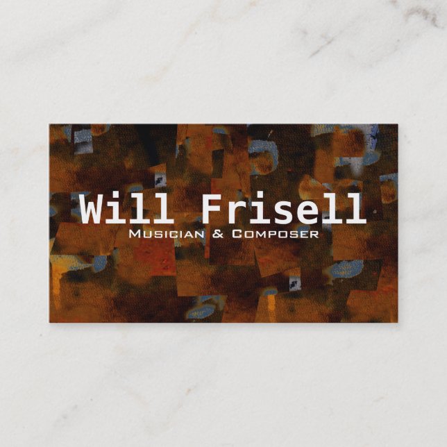 "Frisell" Business Card (Front)