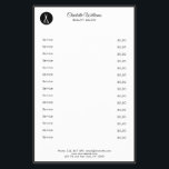 Friseur Flyer<br><div class="desc">Moderne Friseur Flyer mit Schere-Design,  Schwarz,  Weiß. Fügen Sie Ihre Kontaktinformationen auf der Rückseite hinzu.</div>