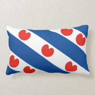 Frisia frisian flag netherlands country region lumbar cushion