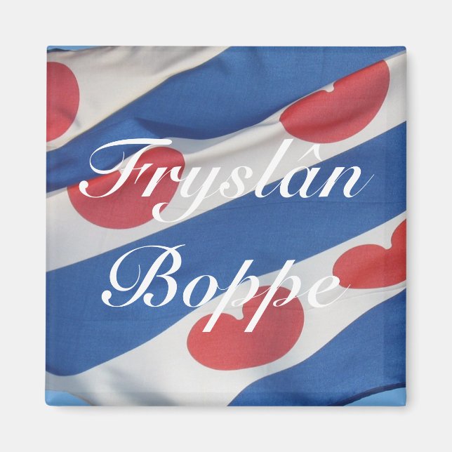 Frisian Flag (Fryslan Boppe) Fridge Magnet (Front)