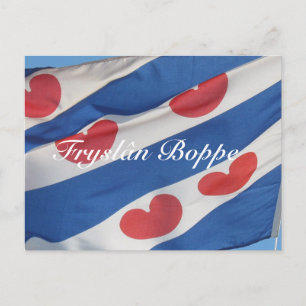 Frisian Flag Fryslân Boppe Postcard Kaart