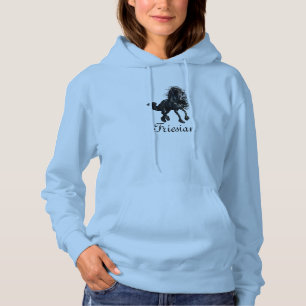 Frisian horse, the black beauty stallion hoodie