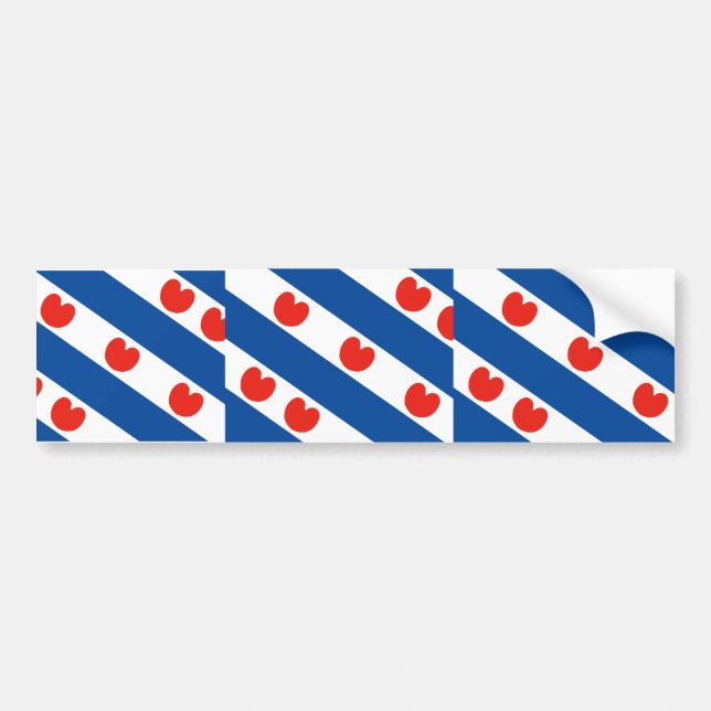Frisian, Netherlands Bumper Sticker (Front)