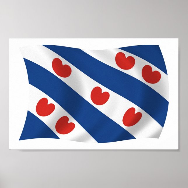 Frisians Flag Poster Print (Front)