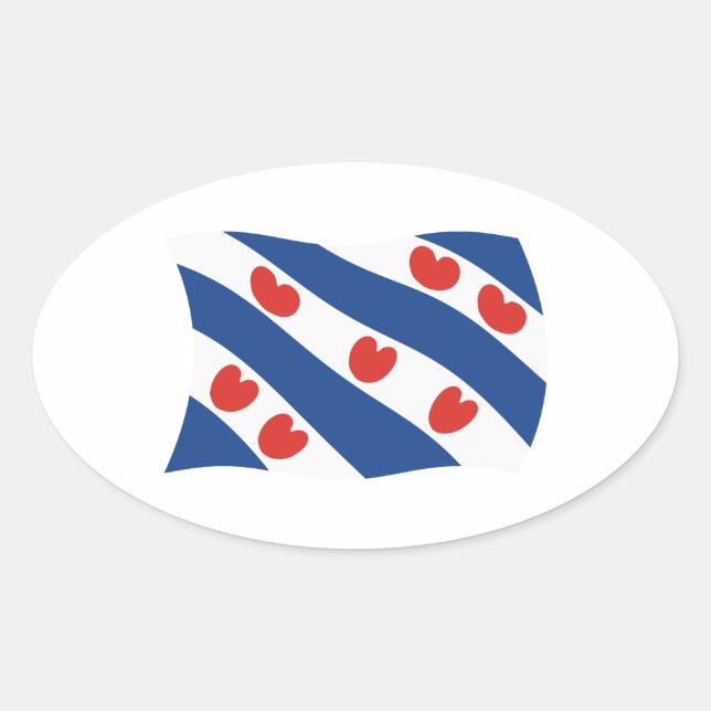 Frisians Flag Sticker (Front)