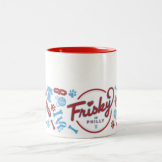 Frisky In Philly: Collage Design Coffee Mug