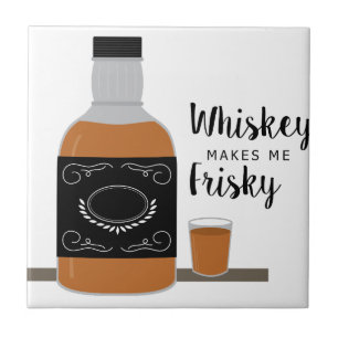 Frisky Whiskey Ceramic Tile