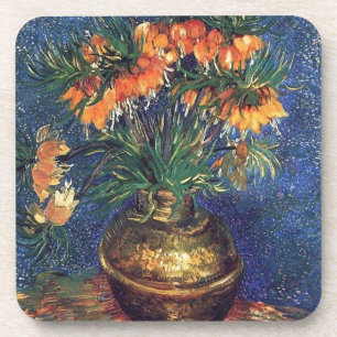 Fritillaries in a Copper Vase by Van Gogh Coaster