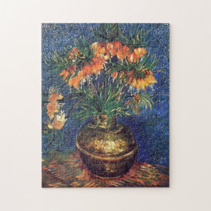 Fritillaries in a Copper Vase by Van Gogh Jigsaw Puzzle