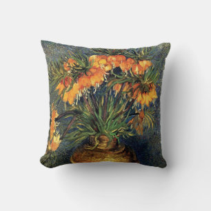 Fritillaries in a Copper Vase by Vincent van Gogh Cushion