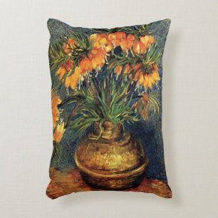 Fritillaries in a Copper Vase by Vincent van Gogh Decorative Cushion