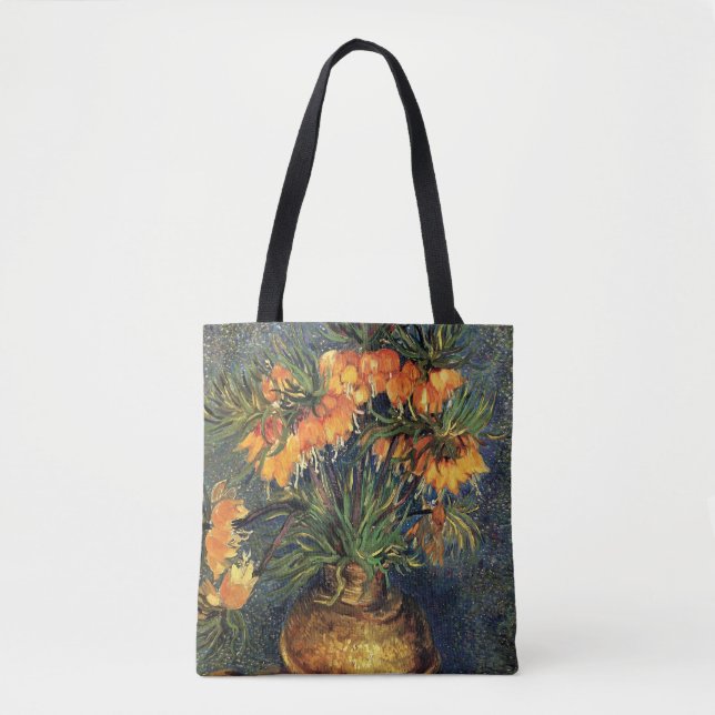 Fritillaries in a Copper Vase by Vincent van Gogh Tote Bag (Front)