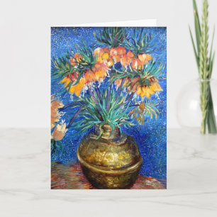 Fritillaries in Copper Bowl: Vincent Van Gogh Card