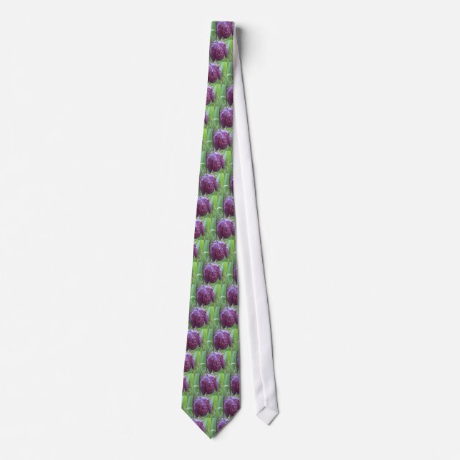 Fritillary Flower Tie (Front)