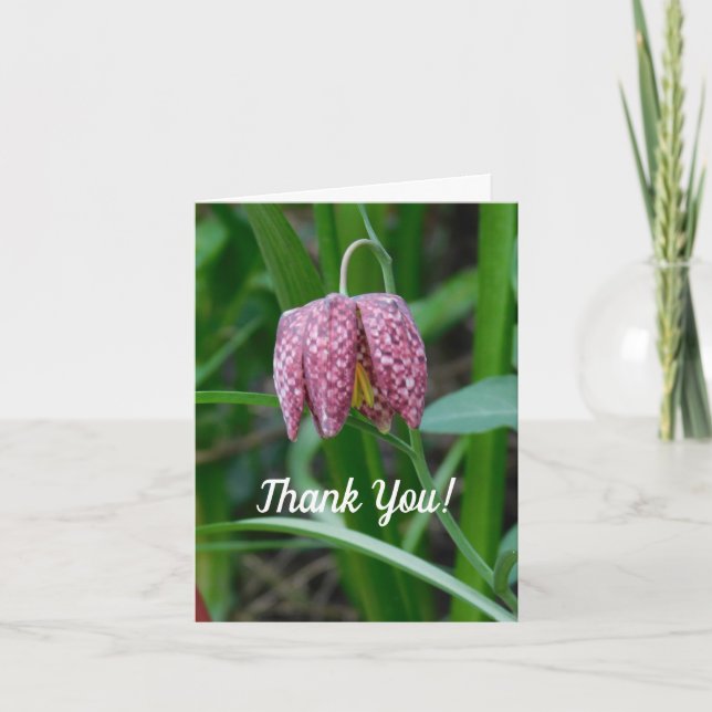 Fritillary Thank You Card (Front)