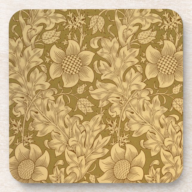 'Fritillary' wallpaper design, 1885 Coaster (Front)