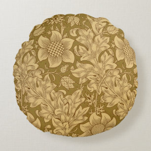 'Fritillary' wallpaper design, 1885 Round Cushion