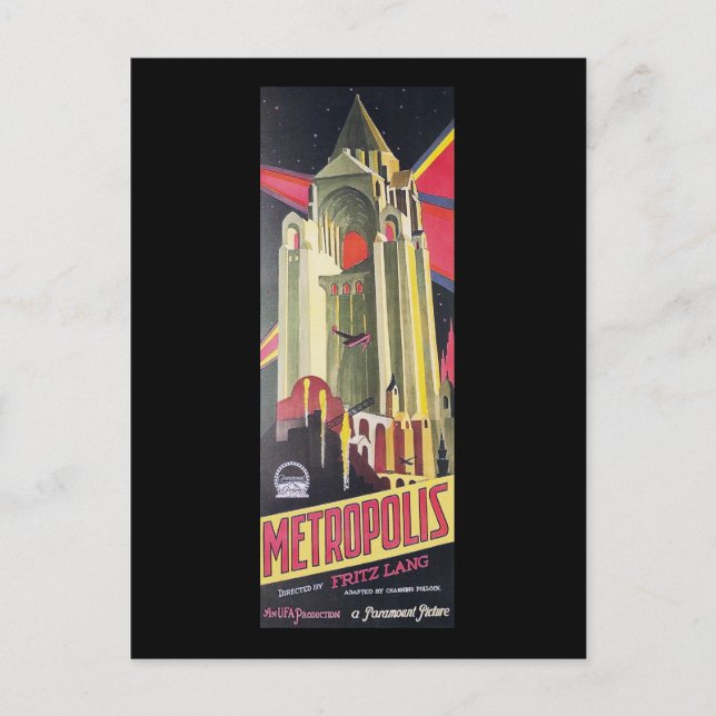 Fritz Lang Metropolis Postcard (Front)